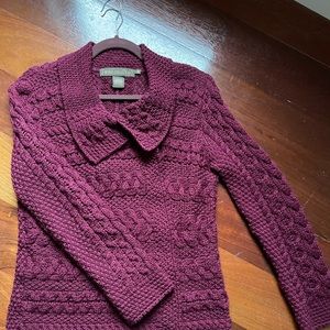 Irish Wool Cardigan Sweater
